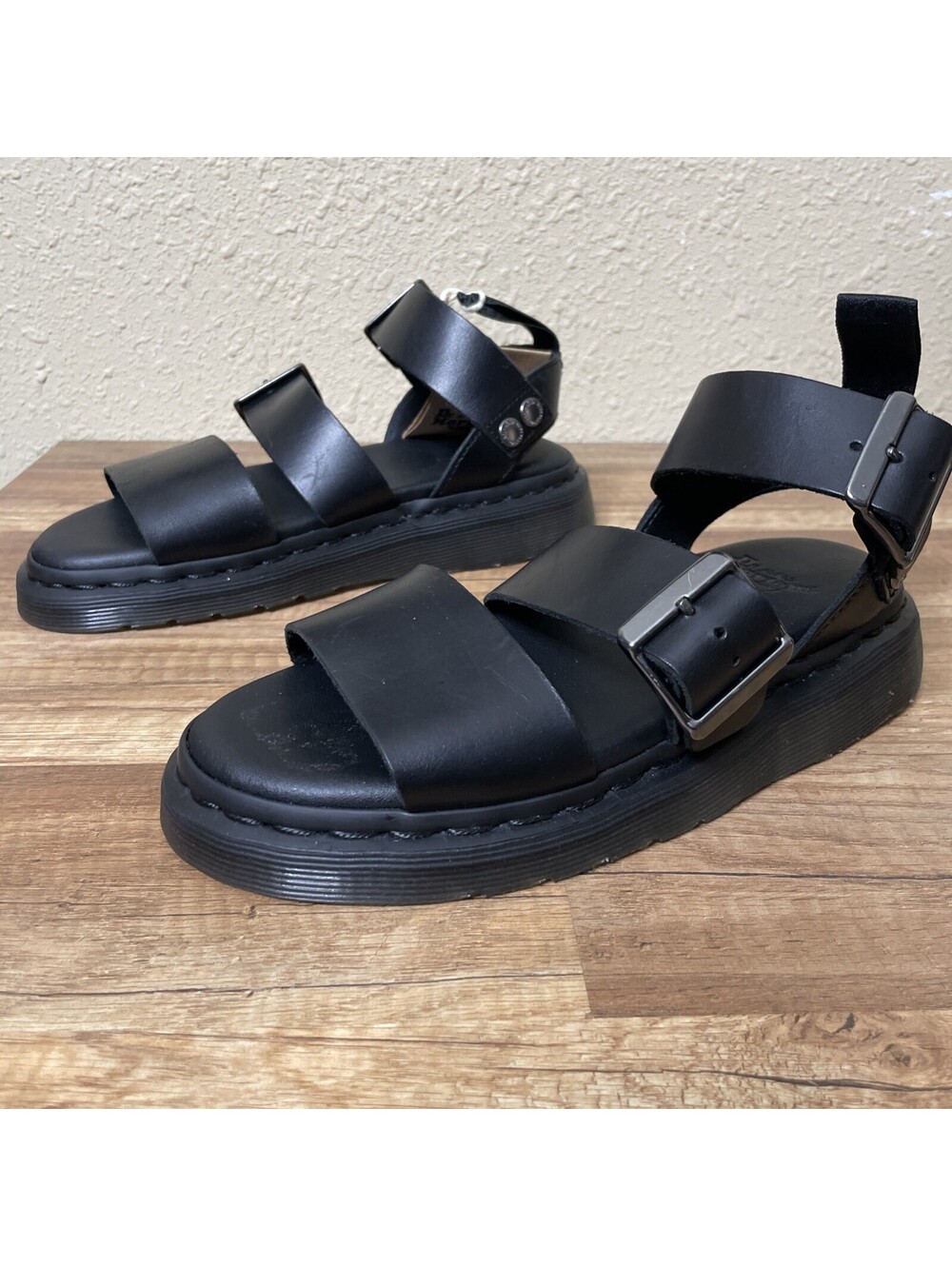 Dr. Martens Gryphon Brando Gladiator Sandals in Black EU 36 Women's Size 5